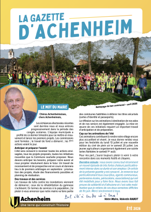 Gazette Eté 2026
