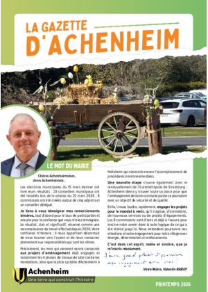 Gazette Printemps 2026