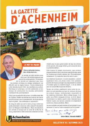 Gazette automne 2023