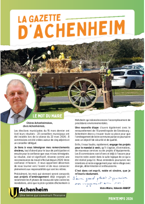 Gazette Printemps 2026