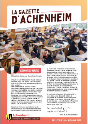 Gazette Automne 2021