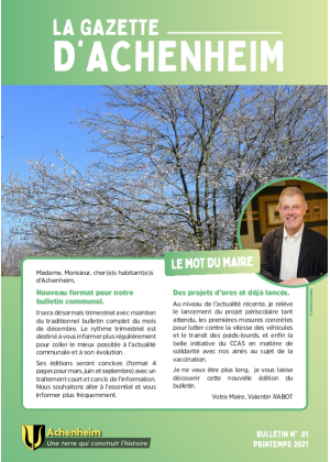 Gazette Printemps 2021